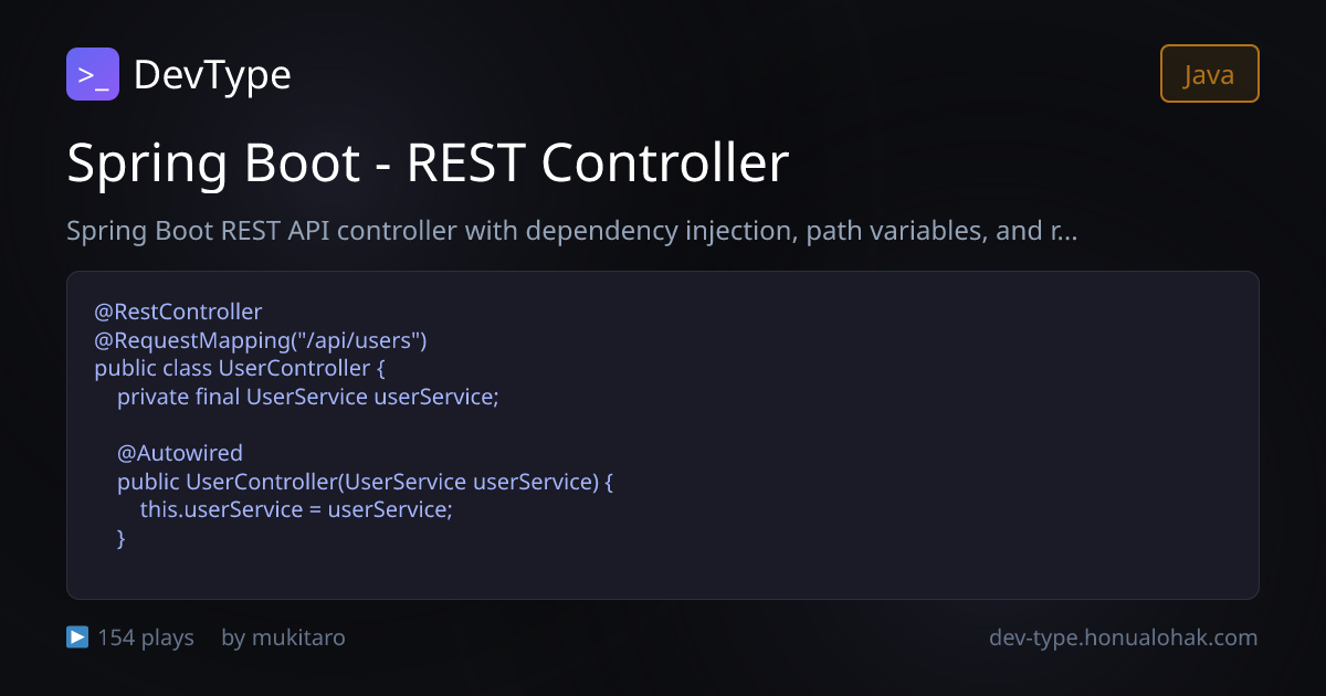 Spring Boot - REST Controller - 练习问题